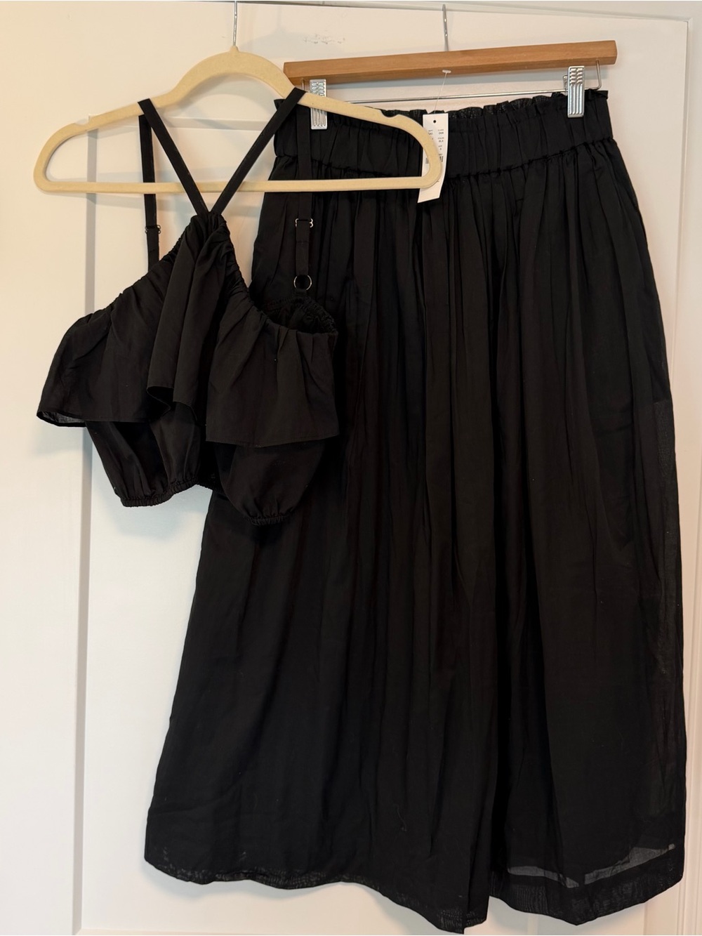NWT!! J.Crew Ruffle Halter Top + Pull On Cotton Voile Skirt - 2 piece set!!